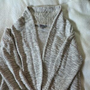 Talbots Heather Gray Shawl-Collar Cardigan